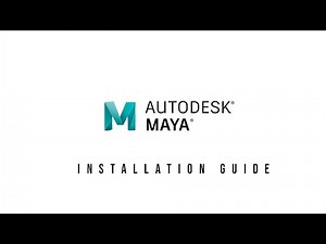 Maya 2020 Installation Guide for Students