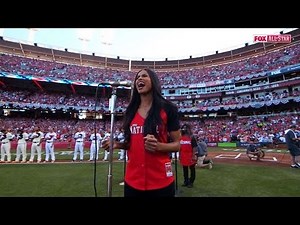 2015 ASG: Ciara sings the national anthem
