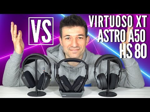 ASTRO A50 vs VIRTUOSO XT vs HS80 ¿CUAL ES MEJOR? Analisis CALIDAD COMODIDAD SONIDO CONECTIVIDAD