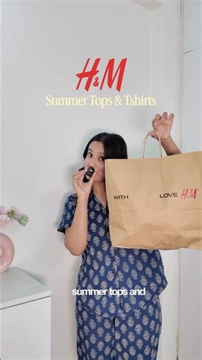H&M SUMMER TOPS & TSHIRTS HAUL || KEEP OR RETURN? #hnmhaul