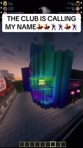 EPICCCC #nightclub #minecraft #minecraftbuilds #tiktoklive #awesome | minecraft