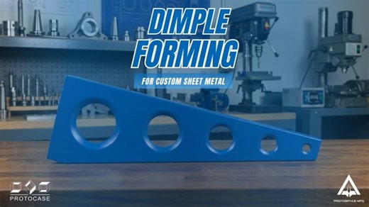 Proto Tech Tip | Using Dimple Forming to Increase Strength Reduce Weight of Sheet Metal Parts | Protocase