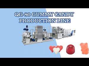 QG-80 Gummy Candy Production Line, Fully Automatic Jelly candy making Machine line