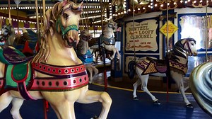 Casino Pier carousel set for auction