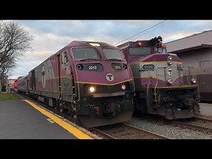 MBTA Commuter Rail on the Newburyport/Rockport Line - November 2023