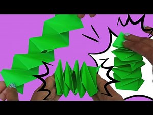 Origami jumping toy || How to make an amazing paper toy || Origami