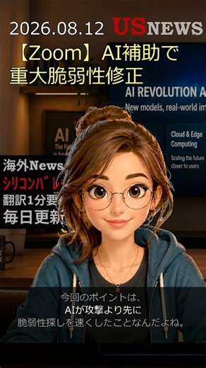 Zoom重大脆弱性を修正 AIで発見 #Shorts