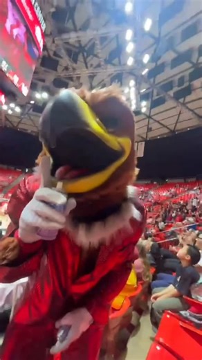 Swoop - UofU Mascot on Instagram: "They call me the silly string master 😎🪶🤫 - - - #universityofutah #swoop #utahswoop #utahbasketball #swoopauramaster"