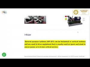 API Standard 611; General Purpose Steam Turbine