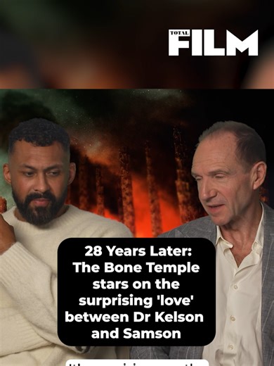 Ralph Fiennes and Chi Lewis-Parry tease the unlikely bond that forms between Dr Ian Kelson and Alpha Samson in 28 Years Later: The Bone Temple #28yearslaterthebonetemple #28DaysLater #horror #zombiemovie #fyp
