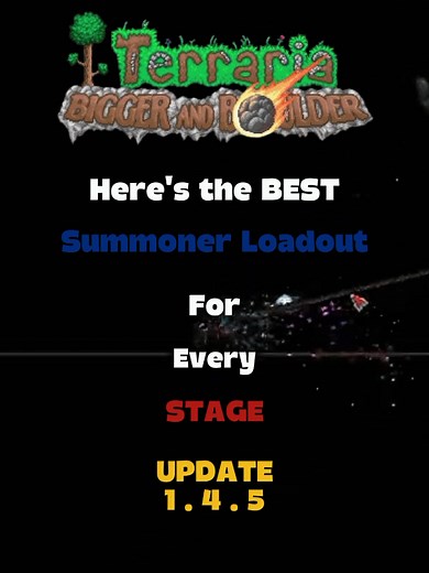 Best Summoner Loadout Progression in Terraria (Pre-Boss to Moon Lord)