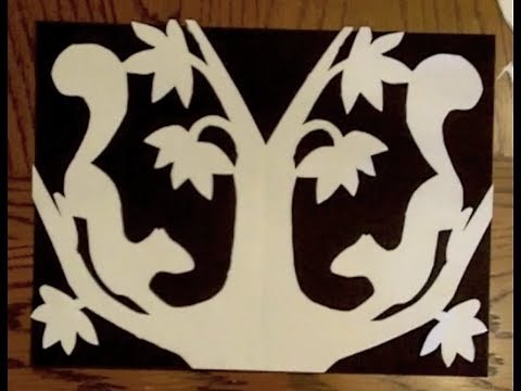 Scherenschnitte-cut paper design originated in Germany