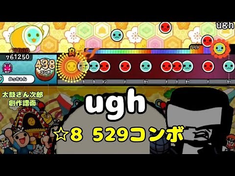 太鼓さん次郎「ugh」配布 【創作譜面】【フライデーナイトファッキン】【friday night funkin】