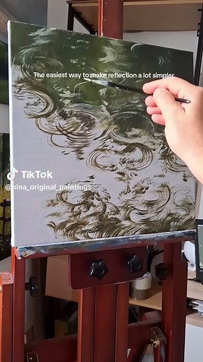 Simplifying Reflection in Landscape Painting