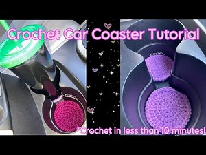 Crochet Car Coaster Tutorial (Beginner-Friendly) | CrochACE