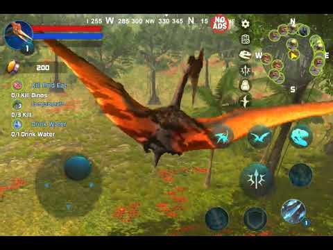 Dinosaur Game Simulation - Quetzalcoatlus Fly Dino Simulator Gameplay