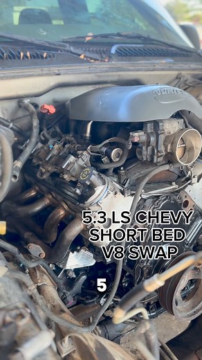 Josh on Instagram: "5.3 LS CHEVY SHORT BED V8 SWAP #chevysilverado #chevy #chevytrucks #cargram #carlovers #cars #car #carinstagram #carlove #carlover #projectcar #v8 #ls #lsswaptheworld #lsswap"