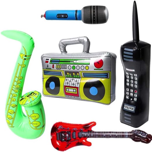 Customized PVC 70cm Inflatable Guitar for Musical Instruments Shop and Modle Show.guitar Inflatable Adversting Equipment
