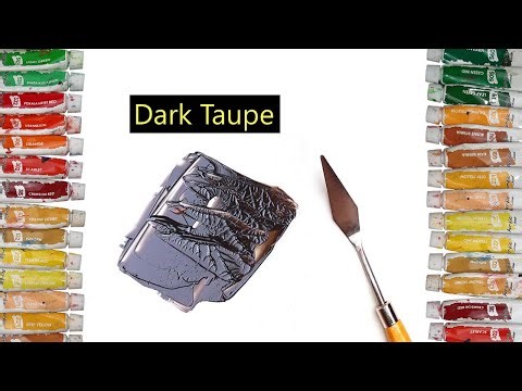 How To Make Dark Taupe Color - Mixing Acrylic Colors