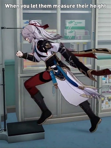 When you let HSR Character measure their height #shorts #honkaistarrail