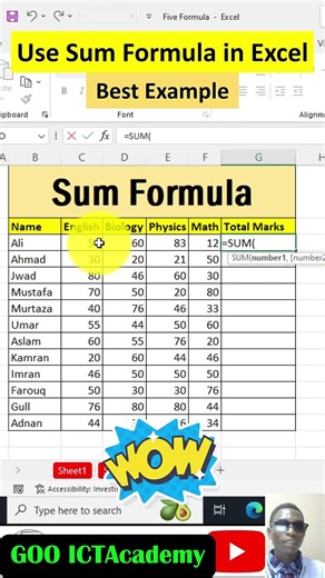 Stop Doing This in Excel! ❌ Master the SUM Formula in 5 Seconds