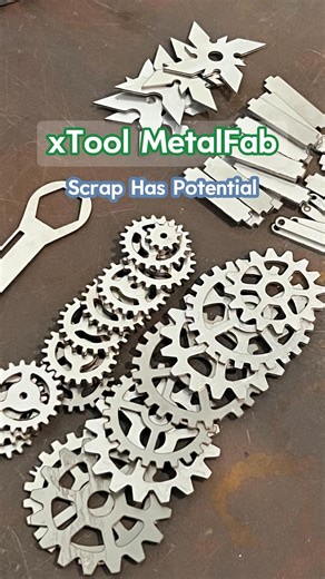 2.2K views · 51 reactions | ♻️ Don’t toss your metal scraps — they’ve got potential. Cut and transform leftovers into something epic with the xTool MetalFab. ⚙️✨  Join now and take your metalworking to the next level! | xTool | Facebook