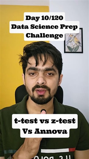 t-test vs z-test vs ANOVA — When to use which?#anova#shorts #datascience#statistics#machinelearning