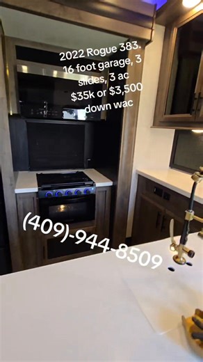 2022 Forest River Rogue 383G2 Toy Hauler – 15FT GARAGE | GENERATOR |...