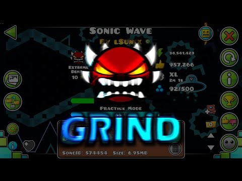 DAY 2 (actually 5) | BEATING SONIC WAVE | Geometry Dash