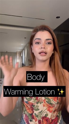 Milli Mehndiratta on Instagram: "Viral body warming lotion ✨ #bodywarminglotion"