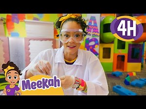 Meekah’s Elephant Toothpaste Creation at O2B Kids | 4 HR OF MEEKAH! | Educational Videos for Kids