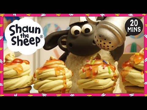 Shaun the Sheep 🐑 Full Episodes 😋🍦 Ice Cream & Food Party Compilation | Cartoons for Kids