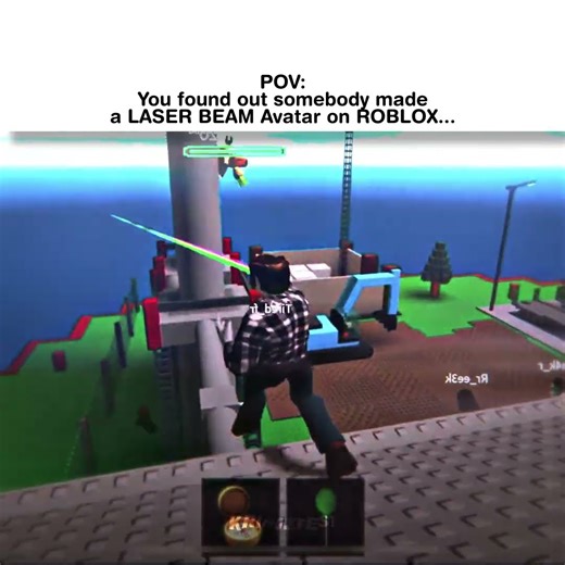 I found a LASER BEAM Avatar In ROBLOX #roblox #edits #memes
