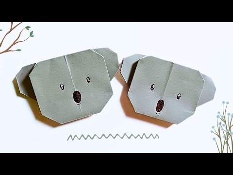 How to Make an Origami Koala | Easy Paper Craft Tutorial