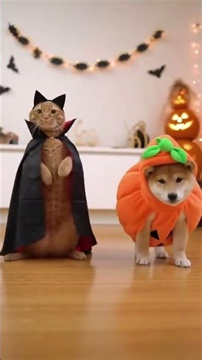 Spooky Cute! Cat & Dog Halloween Dance Party 👻🐾 (Amazon Pet Outfits)