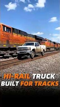 This Pickup Truck Was Built to Drive on Railroad Tracks!#Engineering #Trucks #Railroad #Technology