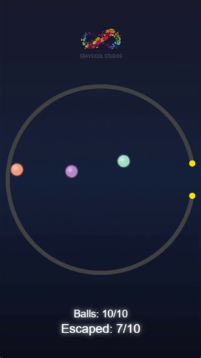 10 Colorful Balls Try to ESCAPE! 🔴🟡🟢 Chaotic Physics Loop - Gravicool Studios #satisfying #loop