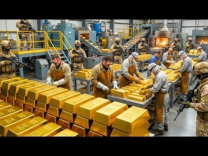 Inside the Gold Refining Plant How Rock Turns Into Pure 24K Gold Bars (Full Process)