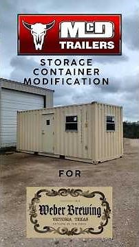 McD Trailers Storage Container Modification - Clegg Services Transportation & Site Set-up