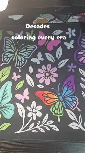 Decades coloring every era a bold and easy coloring book by wookbooks. with its simplistic designs and bold lines you are guaranteed to be relaxed while coloring. @Wook Books Coloring
