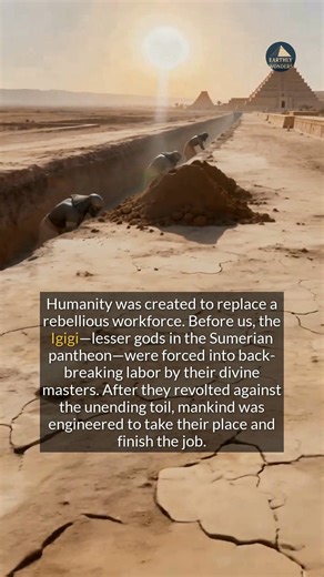 Sumerian myths say humanity was created to replace a rebellious workforce of lesser gods. #ancienthistory #historyfacts #mythology | Earthly Wonders