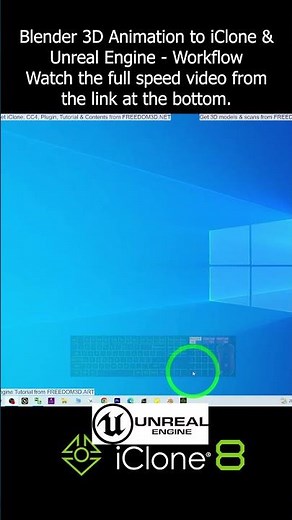 Blender 3D Animation to iClone & Unreal Engine - Workflow #blender #iclone #ue #unrealengine #ue5