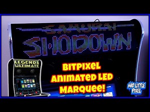 An Animated LED Arcade Marquee - The BitPixel From AtGames! A Collaboration With Pixelcade!
