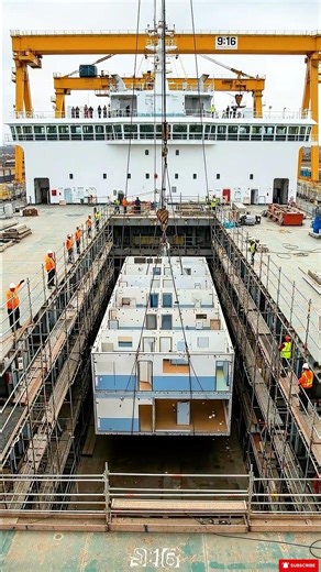 Shipbuilding Assembly Line: Perfect Fit Moment