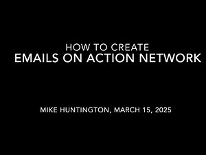 How to create emails on Action Network