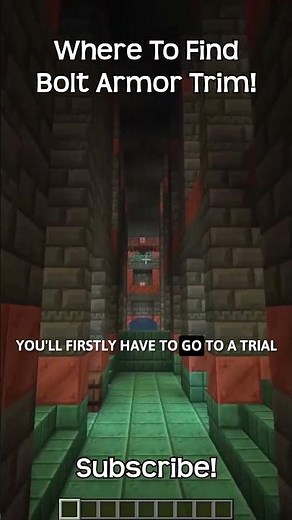 Where To Find Bolt Armor Trim In Minecraft?!