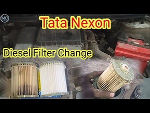 Tata nexon Diesel filter change##how to change diesel filter Tata # nexon Diesel filter replacement#