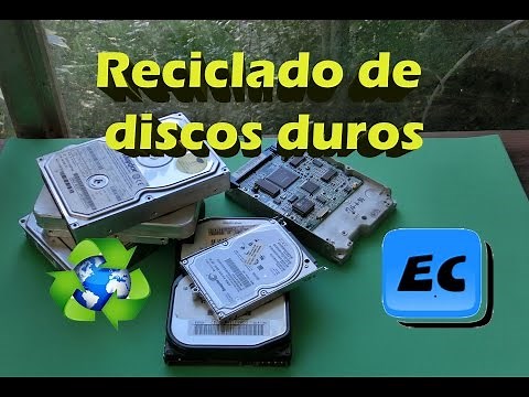 Que hacer con disco duro dañado roto o viejo Reciclado