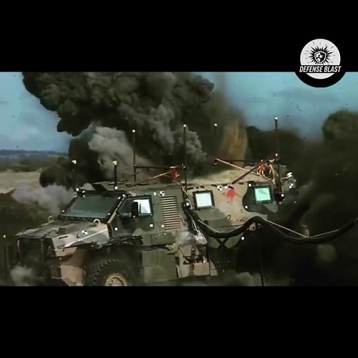 Armored Vehicle Bomb Test in Slow Motion — Shockwave Explained! #Shorts