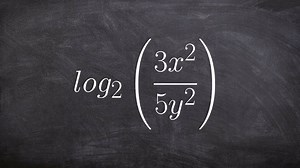 Expanding logarithmic expressions across multiplication & division